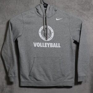 USA Olympic Volleyball Team Nike Sweatshirt Mens Medium Gray White Hooded